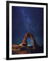 USA, Utah, Moab, Arches National Park, Delicate Arch and Milky Way-Michele Falzone-Framed Photographic Print