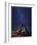 USA, Utah, Moab, Arches National Park, Delicate Arch and Milky Way-Michele Falzone-Framed Photographic Print