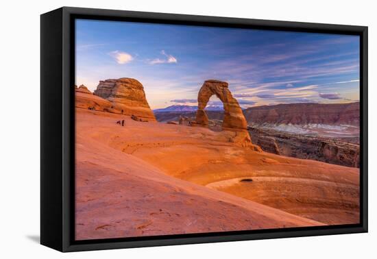 Usa, Utah, Moab, Arches National Park, Delicate Arch-Alan Copson-Framed Stretched Canvas