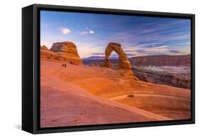 Usa, Utah, Moab, Arches National Park, Delicate Arch-Alan Copson-Framed Stretched Canvas