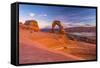 Usa, Utah, Moab, Arches National Park, Delicate Arch-Alan Copson-Framed Stretched Canvas