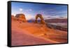 Usa, Utah, Moab, Arches National Park, Delicate Arch-Alan Copson-Framed Stretched Canvas