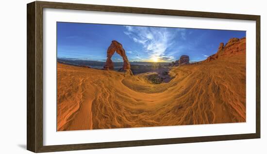 Usa, Utah, Moab, Arches National Park, Delicate Arch-Alan Copson-Framed Photographic Print