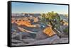 USA, Utah, Moab. Dead Horse State Park, Dead Horse Point in early morning-Hollice Looney-Framed Stretched Canvas