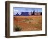 USA, Utah, Monument Valley. Totem Poles with a Sand Dune-Petr Bednarik-Framed Photographic Print