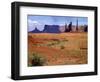 USA, Utah, Monument Valley. Totem Poles with a Sand Dune-Petr Bednarik-Framed Photographic Print