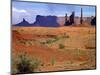 USA, Utah, Monument Valley. Totem Poles with a Sand Dune-Petr Bednarik-Mounted Photographic Print