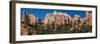 USA, Utah. Panoramic of hoodoos, pinyon and ponderosa pine, Bryce Canyon National Park.-Judith Zimmerman-Framed Photographic Print