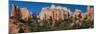 USA, Utah. Panoramic of hoodoos, pinyon and ponderosa pine, Bryce Canyon National Park.-Judith Zimmerman-Mounted Photographic Print