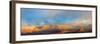 USA, Utah. Panoramic. Sunset light breaking through desert storm clouds, Dead Horse State Park.-Judith Zimmerman-Framed Photographic Print