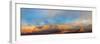 USA, Utah. Panoramic. Sunset light breaking through desert storm clouds, Dead Horse State Park.-Judith Zimmerman-Framed Photographic Print