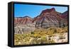 USA, Utah, Paria. View along trail to ghost town-Bernard Friel-Framed Stretched Canvas