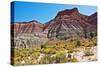 USA, Utah, Paria. View along trail to ghost town-Bernard Friel-Stretched Canvas