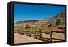 USA, Utah, Paria. View along trail to ghost town-Bernard Friel-Framed Stretched Canvas