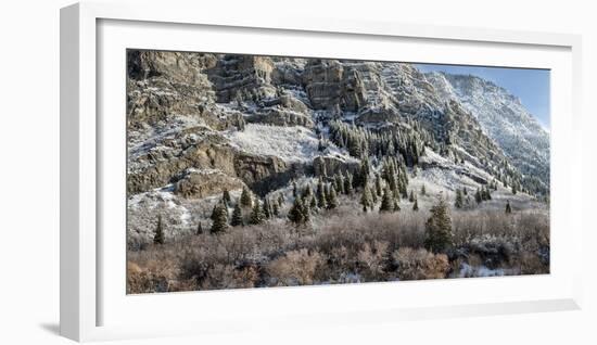 USA, Utah, Provo, Panoramic view of late afternoon light in Provo Canyon-Ann Collins-Framed Photographic Print