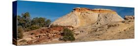 USA, Utah. Sandstone formation and cross-bedded layers, Canyonlands NP, Island in the Sky.-Judith Zimmerman-Stretched Canvas