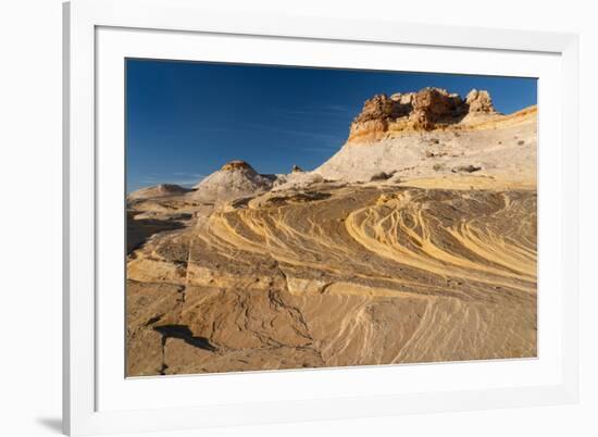 USA, Utah. Sandstone formation and cross-bedded layers, Canyonlands NP, Island in the Sky.-Judith Zimmerman-Framed Photographic Print