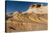 USA, Utah. Sandstone formation and cross-bedded layers, Canyonlands NP, Island in the Sky.-Judith Zimmerman-Stretched Canvas