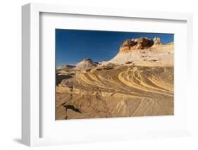 USA, Utah. Sandstone formation and cross-bedded layers, Canyonlands NP, Island in the Sky.-Judith Zimmerman-Framed Photographic Print