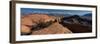 USA, Utah. Sandstone formations in Sand Flats Recreation Area with La Sal Mountain Range, near Moab-Judith Zimmerman-Framed Photographic Print