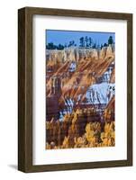 USA, Utah. Snowy Hoodoo Formations in Bryce Canyon National Park-Jaynes Gallery-Framed Photographic Print
