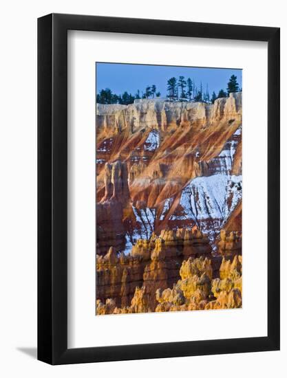 USA, Utah. Snowy Hoodoo Formations in Bryce Canyon National Park-Jaynes Gallery-Framed Photographic Print