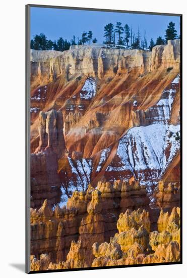 USA, Utah. Snowy Hoodoo Formations in Bryce Canyon National Park-Jaynes Gallery-Mounted Photographic Print