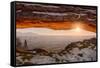 USA, Utah, Sunrise at Mesa Arch, Canyonlands National Park, Dawn-John Ford-Framed Stretched Canvas