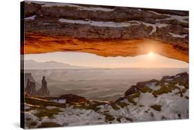 USA, Utah, Sunrise at Mesa Arch, Canyonlands National Park, Dawn-John Ford-Stretched Canvas