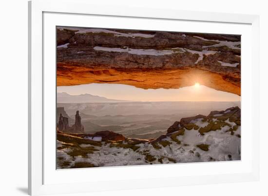 USA, Utah, Sunrise at Mesa Arch, Canyonlands National Park, Dawn-John Ford-Framed Photographic Print