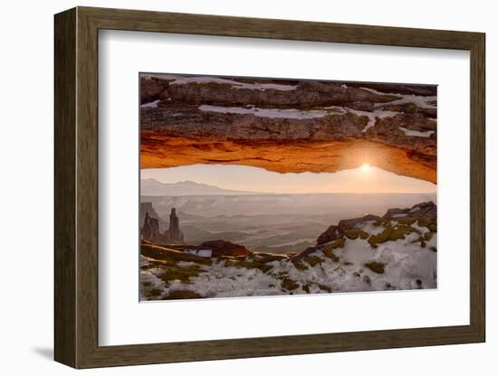 USA, Utah, Sunrise at Mesa Arch, Canyonlands National Park, Dawn-John Ford-Framed Photographic Print