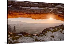 USA, Utah, Sunrise at Mesa Arch, Canyonlands National Park, Dawn-John Ford-Stretched Canvas