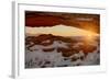 USA, Utah, Sunrise at Mesa Arch, Canyonlands National Park-John Ford-Framed Photographic Print