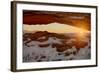 USA, Utah, Sunrise at Mesa Arch, Canyonlands National Park-John Ford-Framed Photographic Print