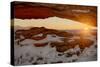 USA, Utah, Sunrise at Mesa Arch, Canyonlands National Park-John Ford-Stretched Canvas