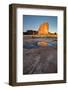 USA, Utah. The Organ reflected in an ice covered pool, Arches National Park.-Judith Zimmerman-Framed Photographic Print