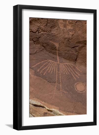 USA, Utah. Thunderbird petroglyph panel, Bears Ears National Monument-Judith Zimmerman-Framed Photographic Print