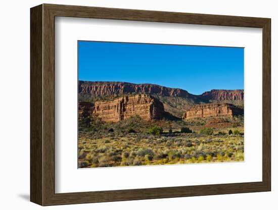 USA, Utah views of Colorado River-Lake Powell, Highway 95,-Bernard Friel-Framed Photographic Print