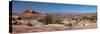USA, Utah. Vista from Wooden Shoe Arch, Canyonlands National Park, Needles District.-Judith Zimmerman-Stretched Canvas