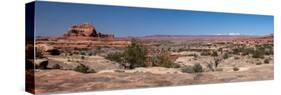 USA, Utah. Vista from Wooden Shoe Arch, Canyonlands National Park, Needles District.-Judith Zimmerman-Stretched Canvas