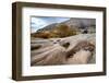 USA, Utah. Waterpockets and autumnal cottonwood trees, Grand Staircase-Escalante National Monument.-Judith Zimmerman-Framed Photographic Print