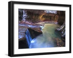 USA, Utah, Zion Canyon National Park, the Subway-Michele Falzone-Framed Premium Photographic Print