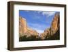 USA, Utah. Zion National Park, Canyon red cliffs-Jamie & Judy Wild-Framed Photographic Print