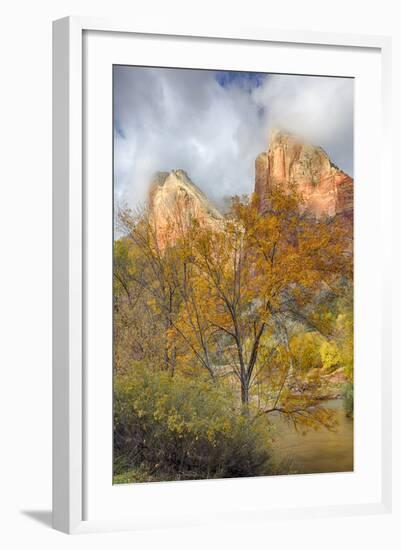 USA, Utah, Zion National Park, Court of the Patriarchs-Jamie & Judy Wild-Framed Photographic Print