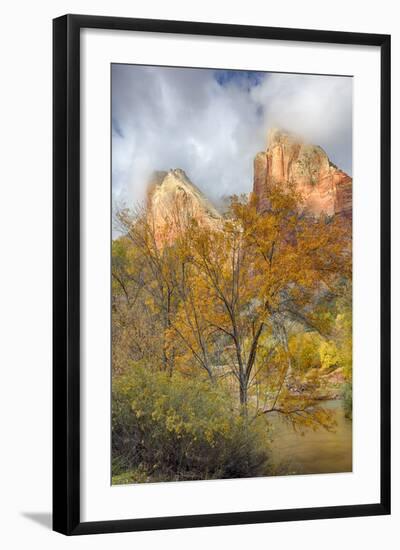 USA, Utah, Zion National Park, Court of the Patriarchs-Jamie & Judy Wild-Framed Photographic Print