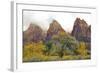 USA, Utah, Zion National Park, Court of the Patriarchs-Jamie & Judy Wild-Framed Photographic Print