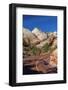 Usa, Utah, Zion National Park, Highway 9, Zion Park Boulevard-Alan Copson-Framed Photographic Print