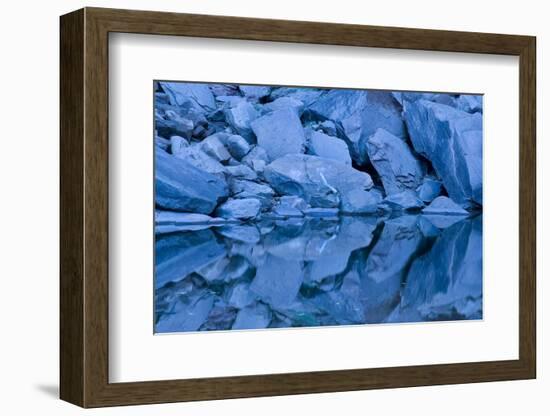 USA, Utah, Zion National Park. Rock Reflection in Upper Emerald Pool-Jaynes Gallery-Framed Photographic Print