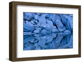 USA, Utah, Zion National Park. Rock Reflection in Upper Emerald Pool-Jaynes Gallery-Framed Photographic Print