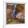 USA, Utah, Zion National Park. Small Waterfall Forms Pool-Jaynes Gallery-Framed Photographic Print